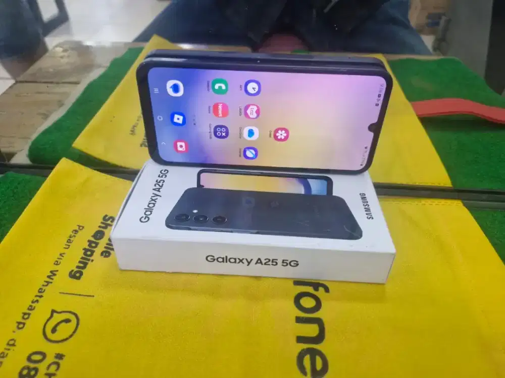 Samsung A25 5G Ram 8/128 GB lengkap mulus no minus