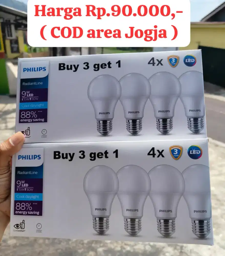 Lampu LED Philips 9watt ( COD JOGJA )
