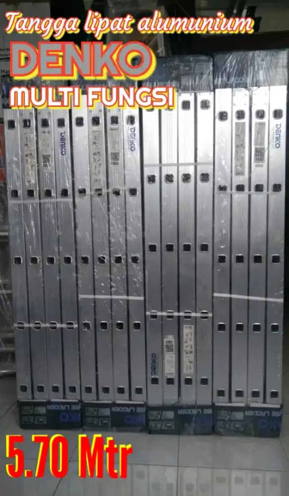 Tangga lipat alm MULTIFUNGSI 5.70 Mtr.