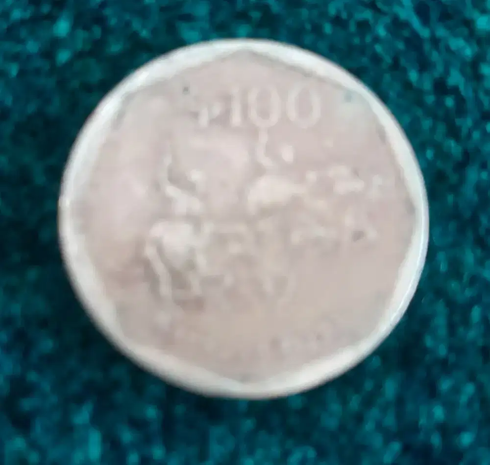 Jual uang koin kuning 100 perak