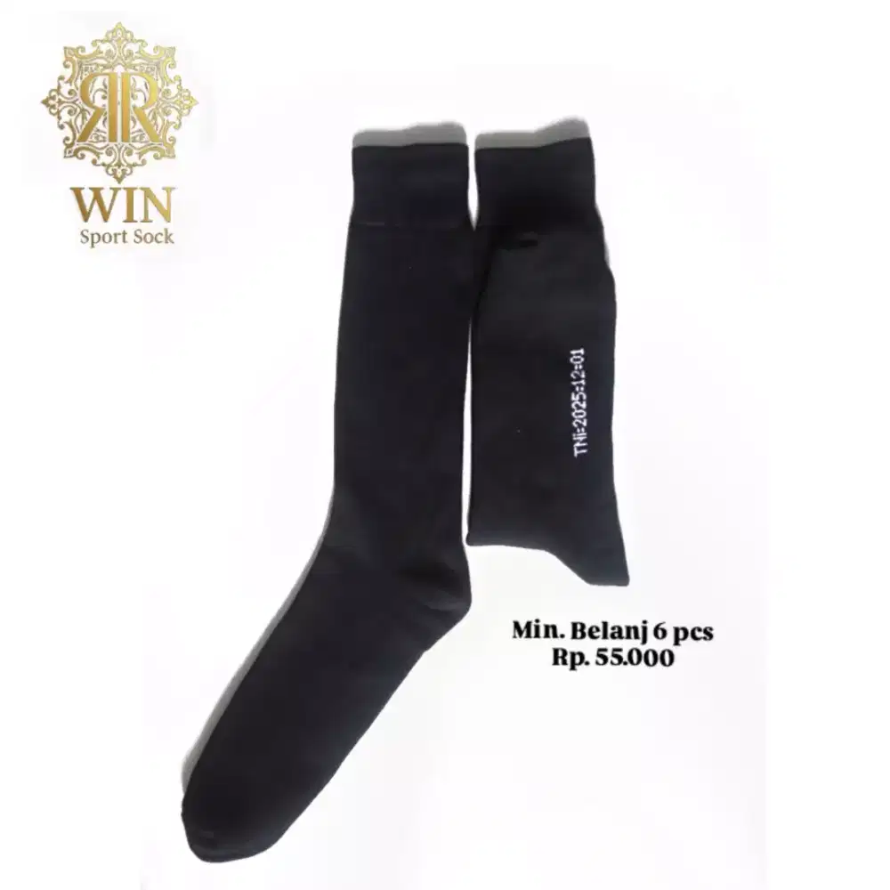 Kaos kaki TNI tebal bahan katun menyerap keringat dan awet anti bau