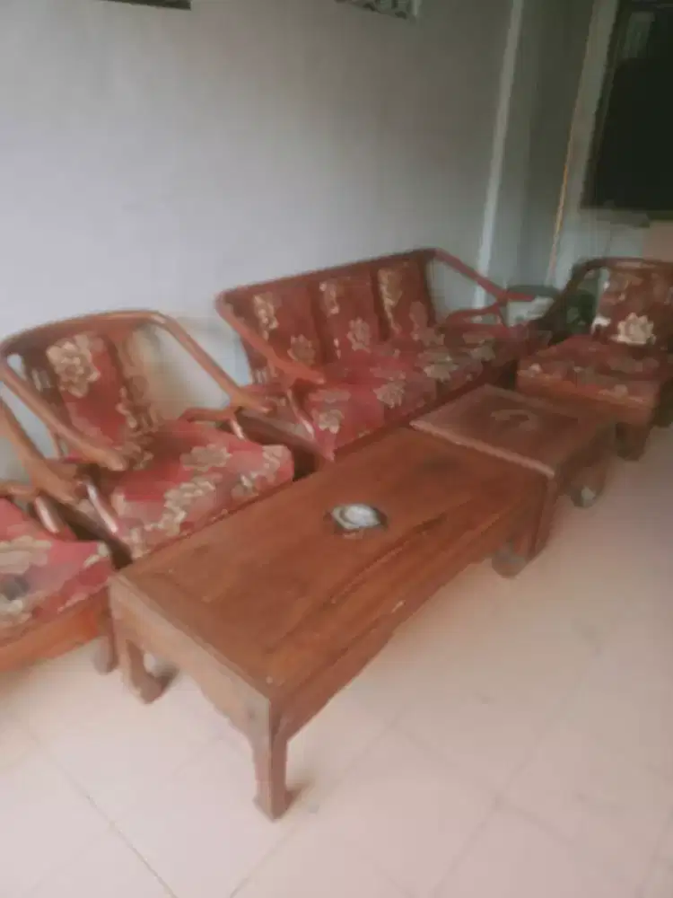 Jual murah 1set kursi jati
