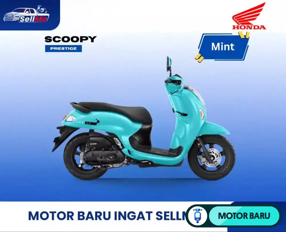 PROMO HONDA SCOOPY FASHION SCOOPY PRESTIGE DP MULAI 1 JT AN