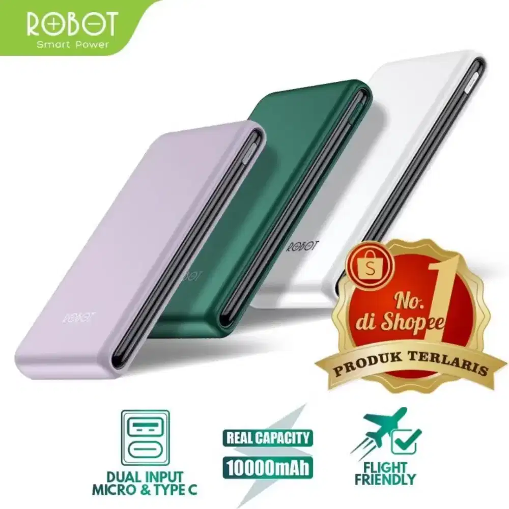 ROBOT RT180 Powerbank 10.000mAh 20W Fast Charging QC 3.0
