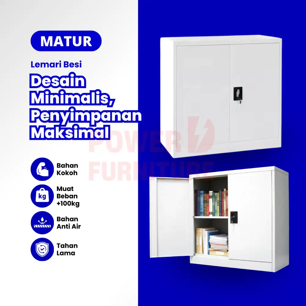 Lemari Rak Besi Matur PowerD – Lemari Serbaguna | Lemari Besi Arsip