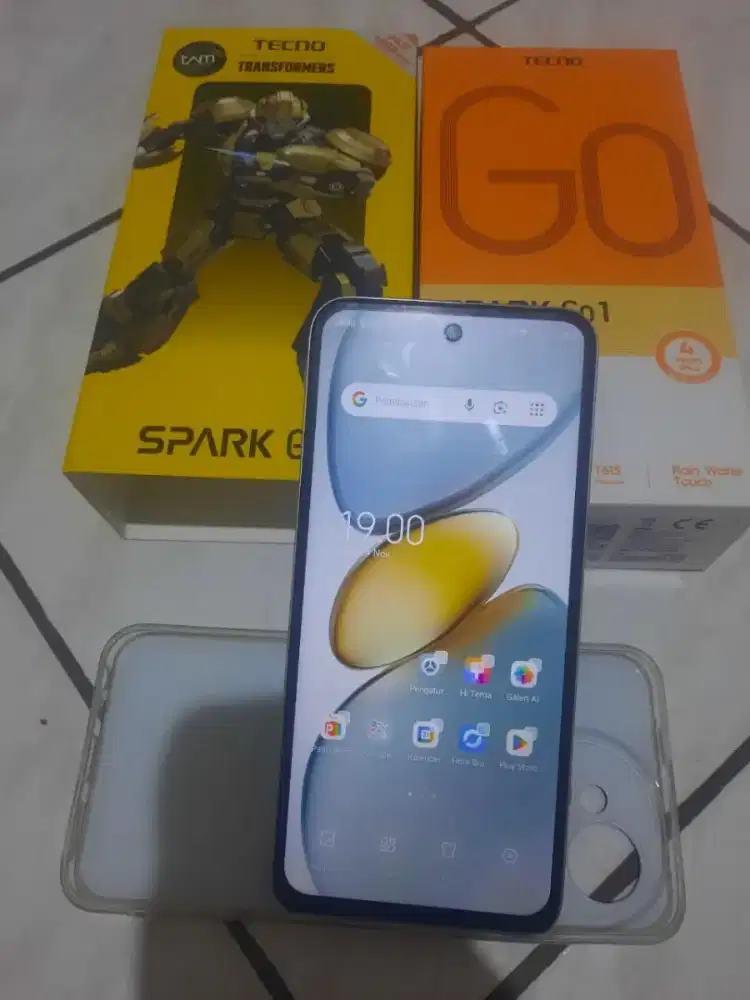 Tecno Spark Go 1 garansi panjang Mulus Fullset 3+3 64