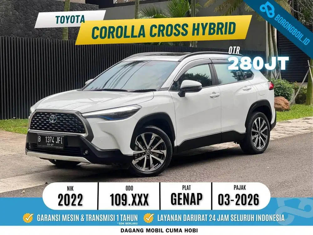 Corolla Cross Hybrid AT 2022 Putih