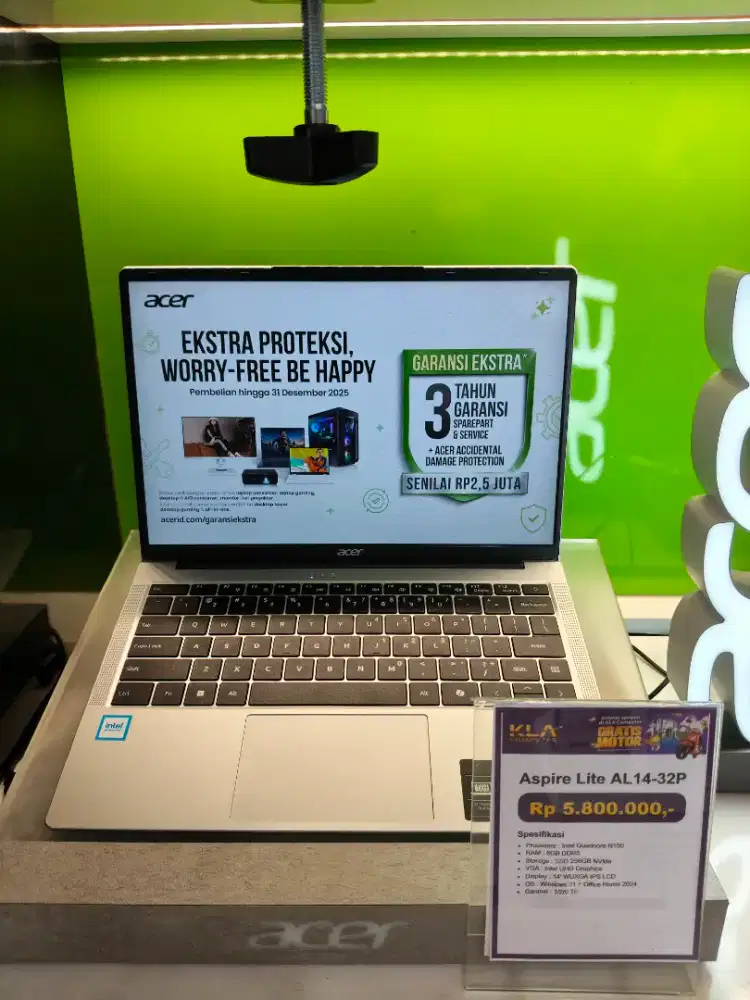 Laptop Acer 5 jt an bisa dicicil syarat KTP