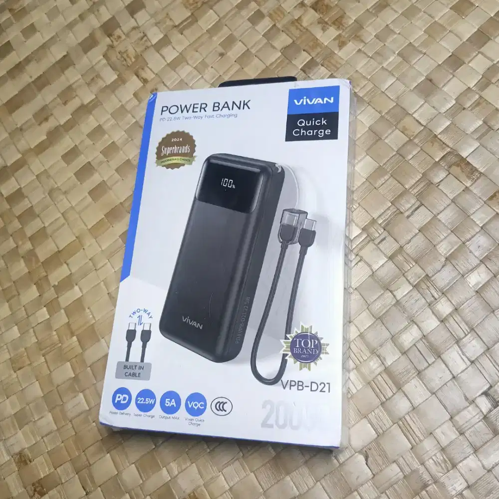 Power Bank Vivan VPD-D21 20.000mAh