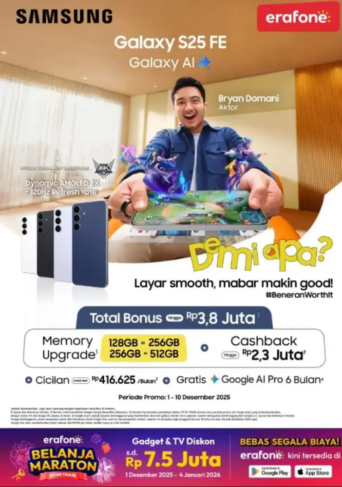 SAMSUNG SERIES LAGI PROMO AKHIR TAHUN. POT HINGGA 2JUTA.DICICIL BISA