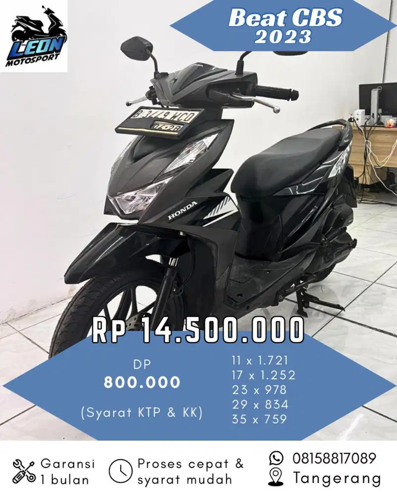 Beat CBS 2023, jual beli motor seken