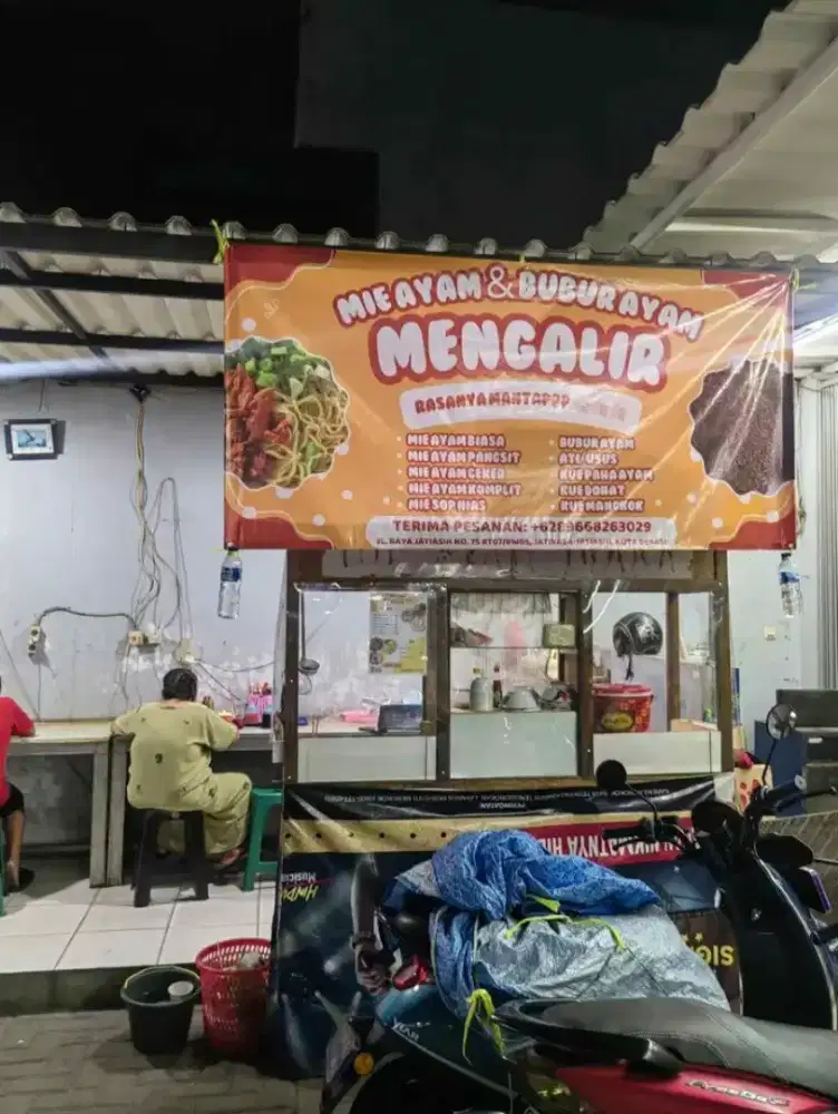 Take over gerobak mie ayam dengan segala perlengkapannya