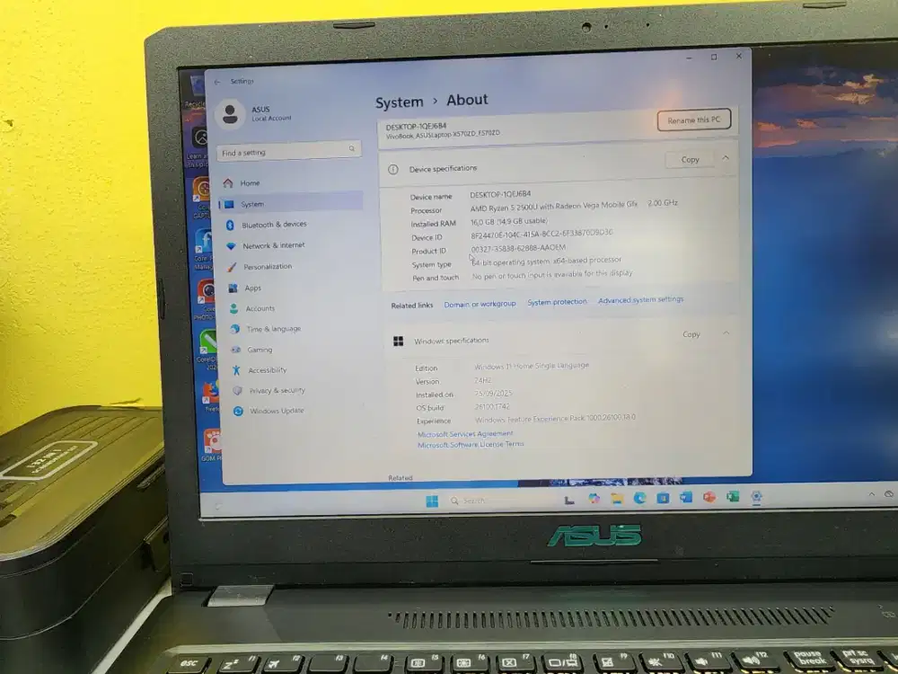 Laptop second Asus F570Z