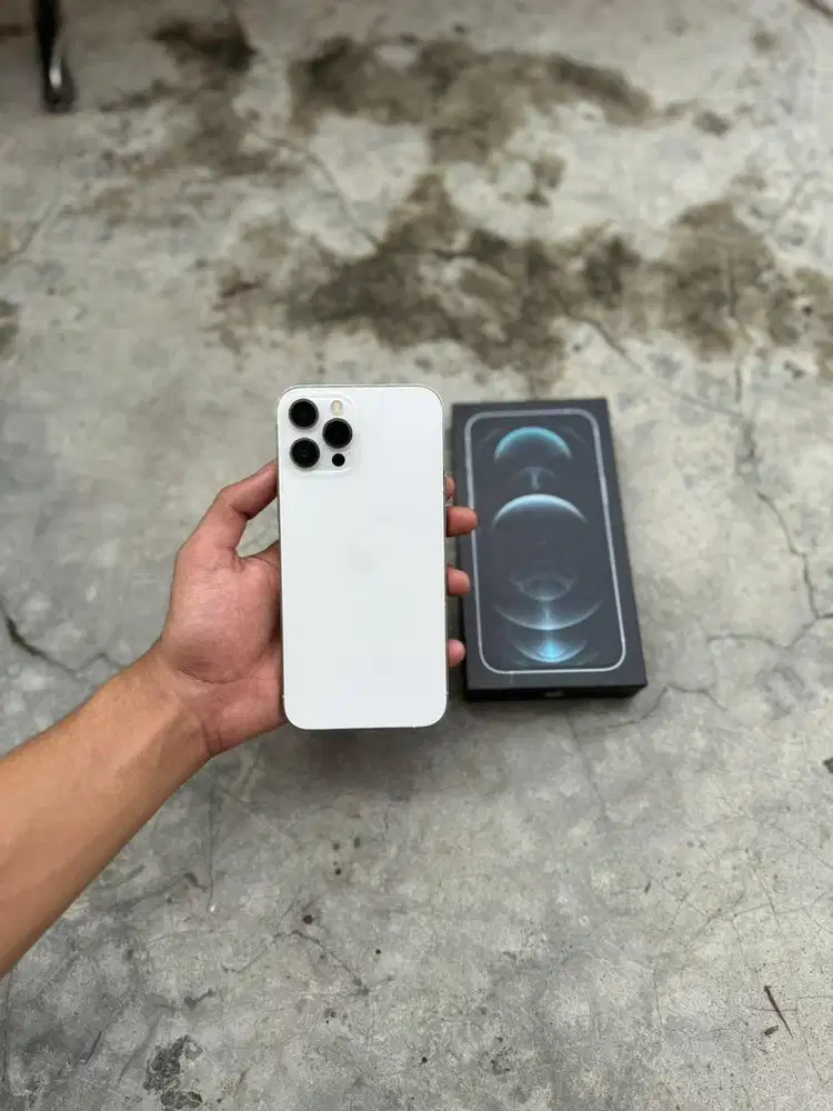 iPhone 12 Promax 128gb Silver Beacukai Permanent