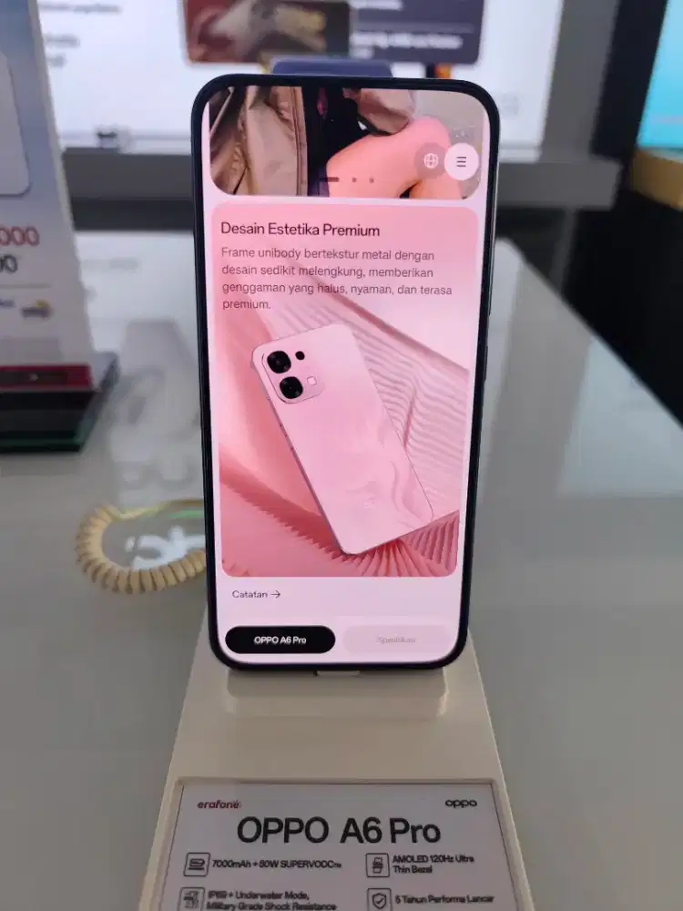 Oppo A6 Pro (Cicilan ringan dan proses kredit cepat dibantu ACC)