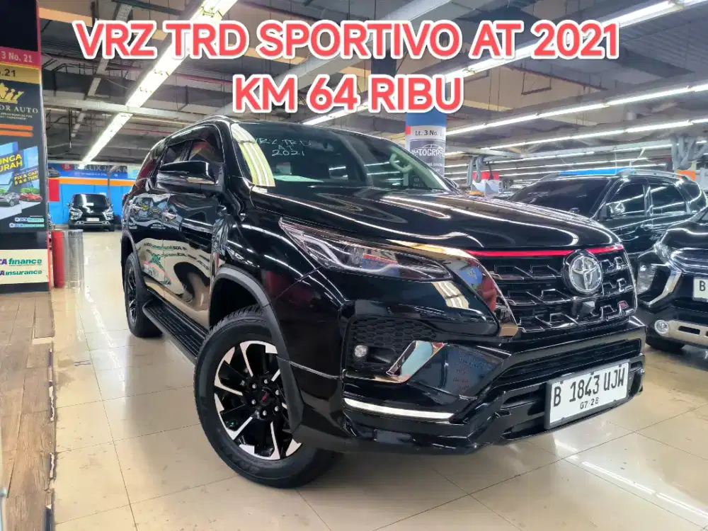 Km 64 ribu TOYOTA FORTUNER VRZ 2.4 TRD SPORTIVO AT 2021 ISTIMEWA