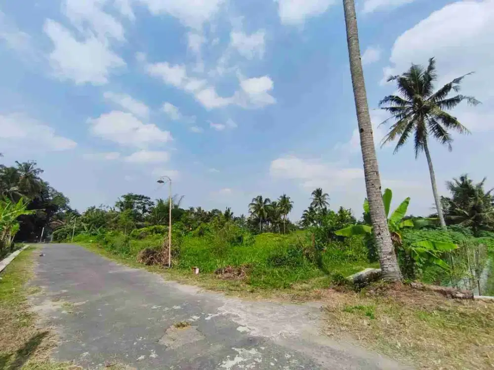 DIJUAL PEKARANGAN BAGUS TEPI JALAN ASPAL  DEKAT JALAN PALAGAN KM 12 YOGYAKARTA