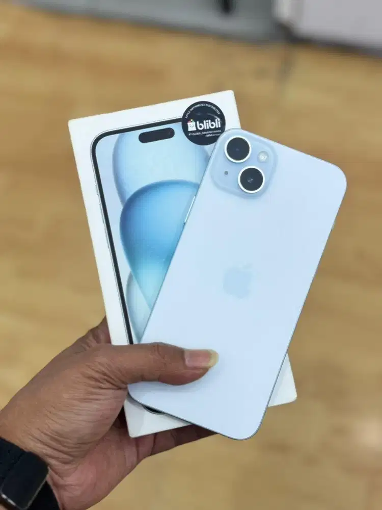 Iphone 15 Plus 128Gb Blue second resmi iBox bh 100% garansi panjang