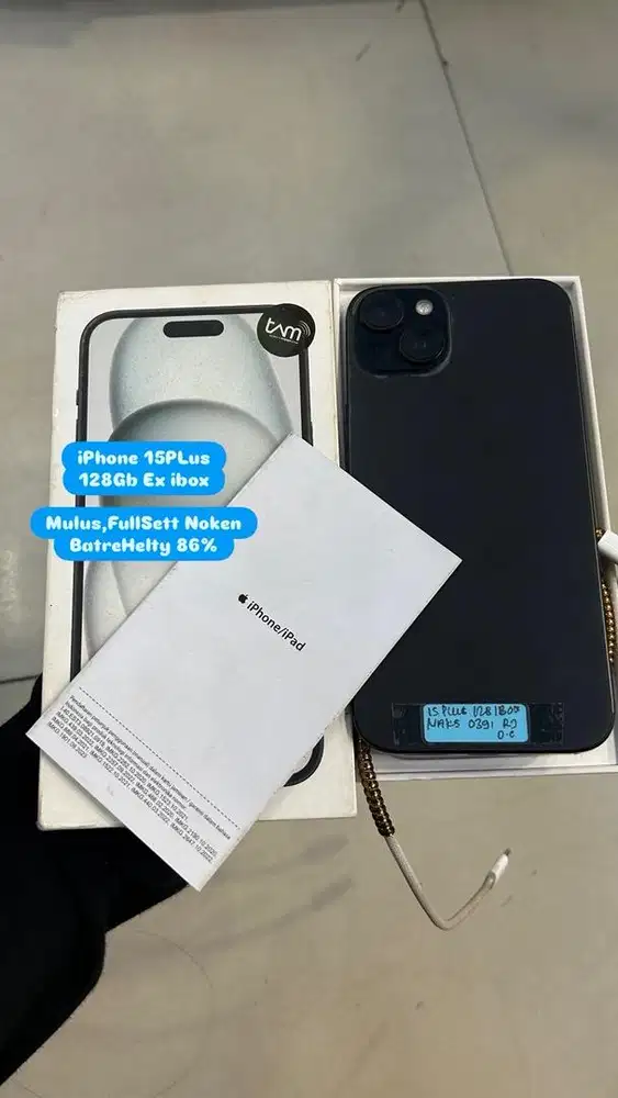 Iphone 15plus internal 128Gb Ex ibox