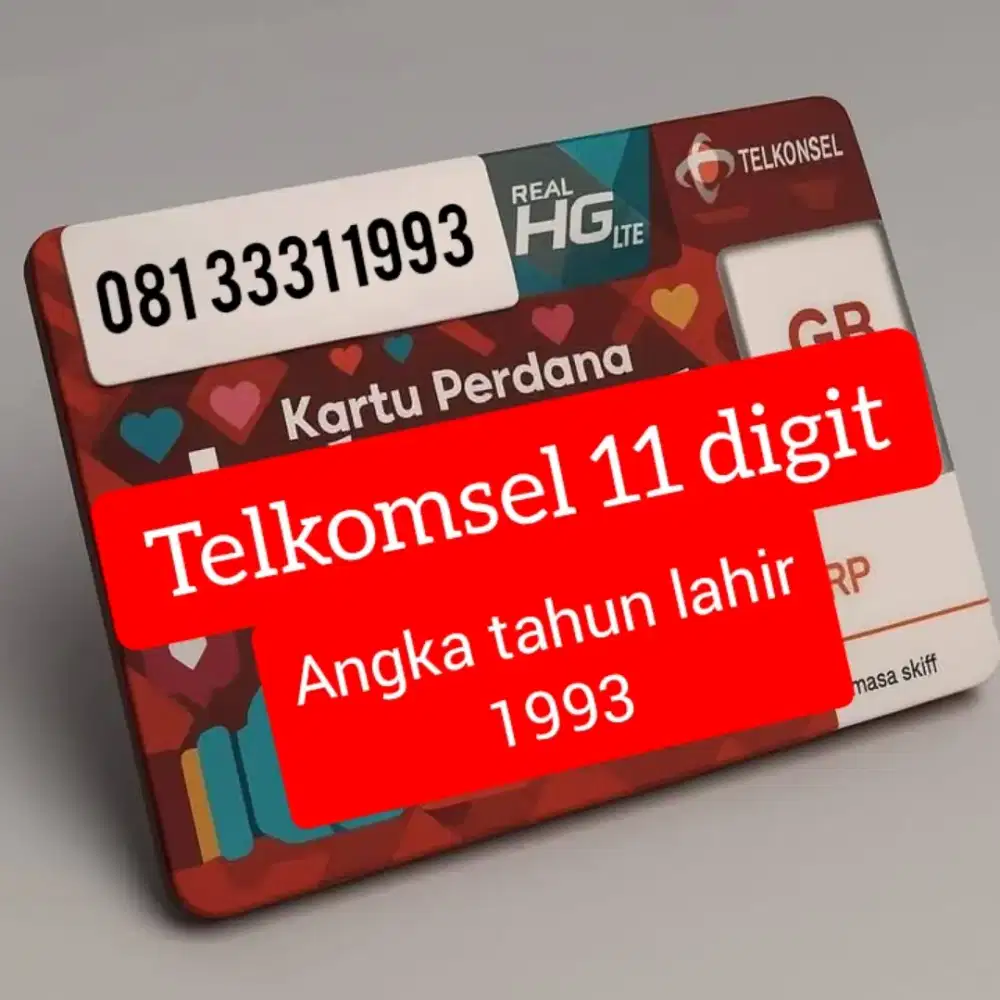 NOMOR CANTIK TELKOMSEL 11DIGIT ANGKA TAHUN LAHIR 1993