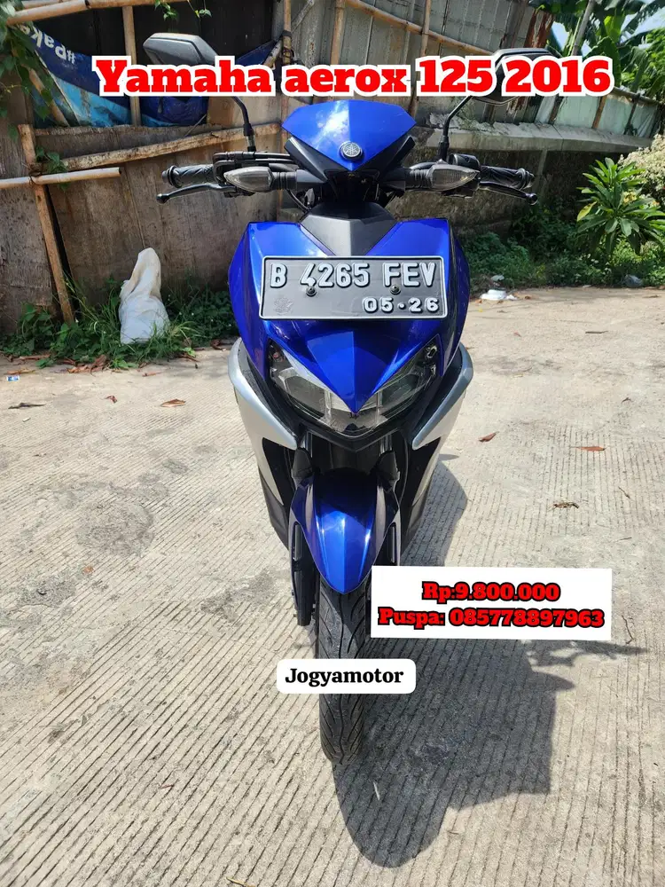 (B) Yamaha new aerox tahun 2016