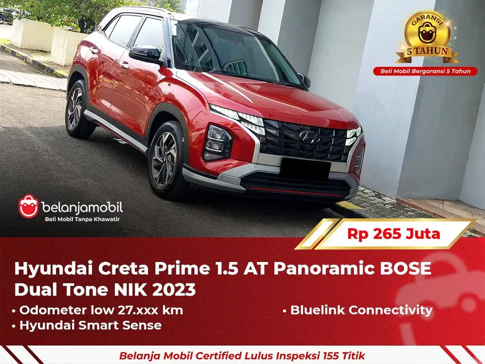 [ GARANSI 5TH ] Hyundai Creta Prime Merah 2023 2024