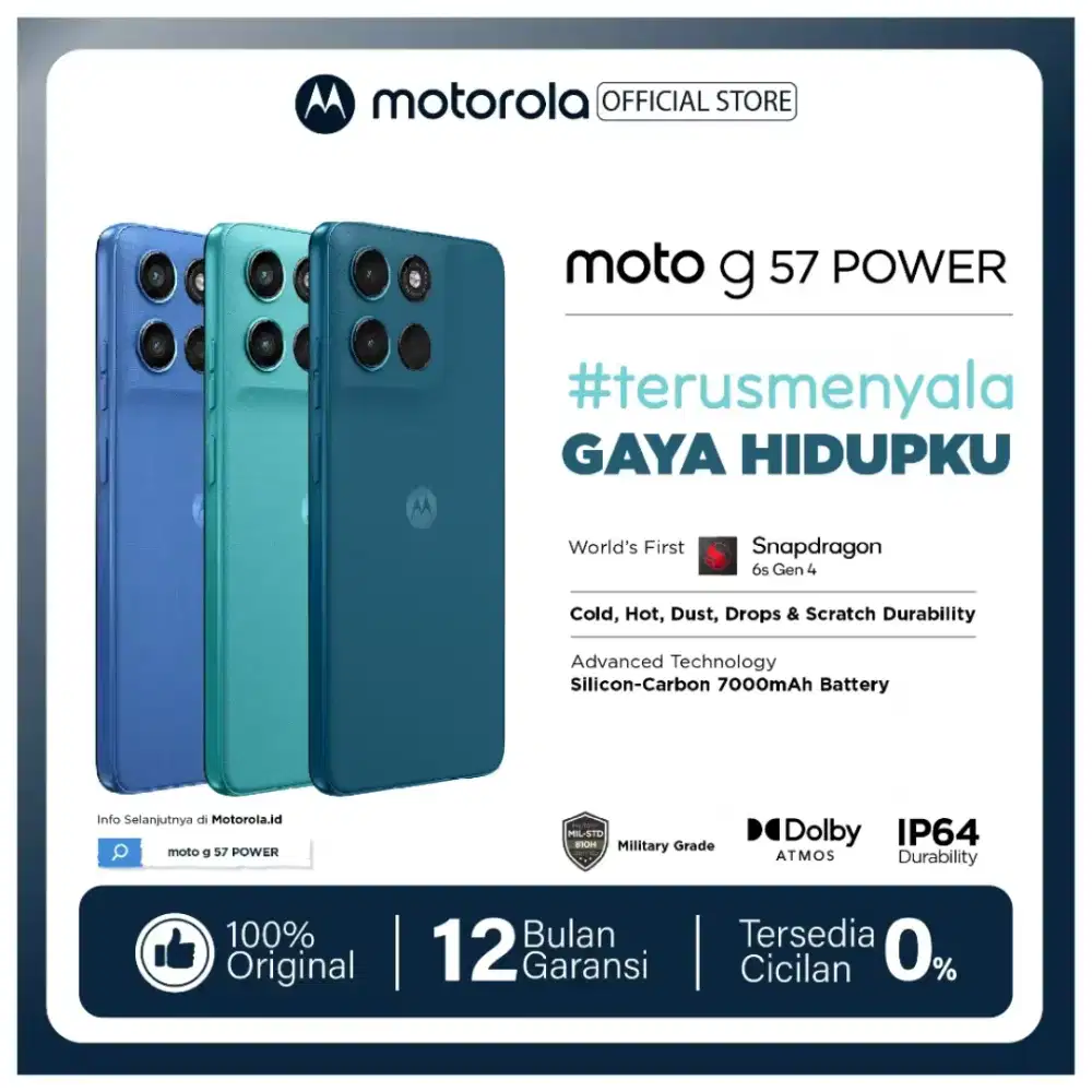 Motorola G57 Power Snapdragon 6s gen 4 New!