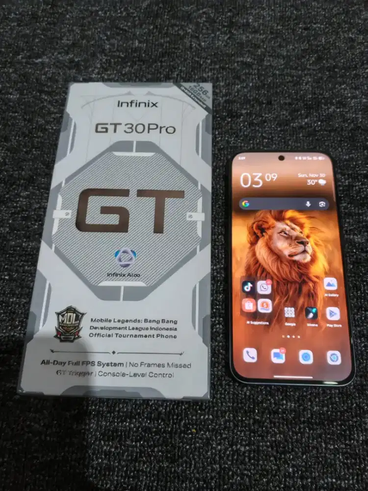 Infinix GT 30 Pro Fulset Lengkap Like New