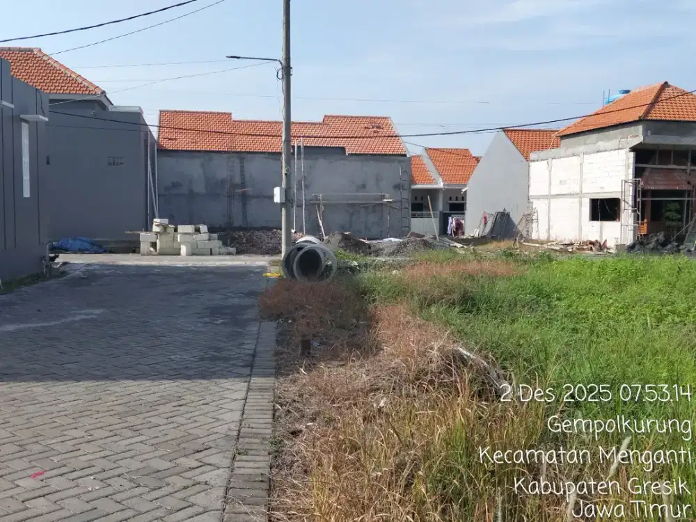 Dijual Tanah Hook lokasi Perum Wringin Asri Menganti Gresik