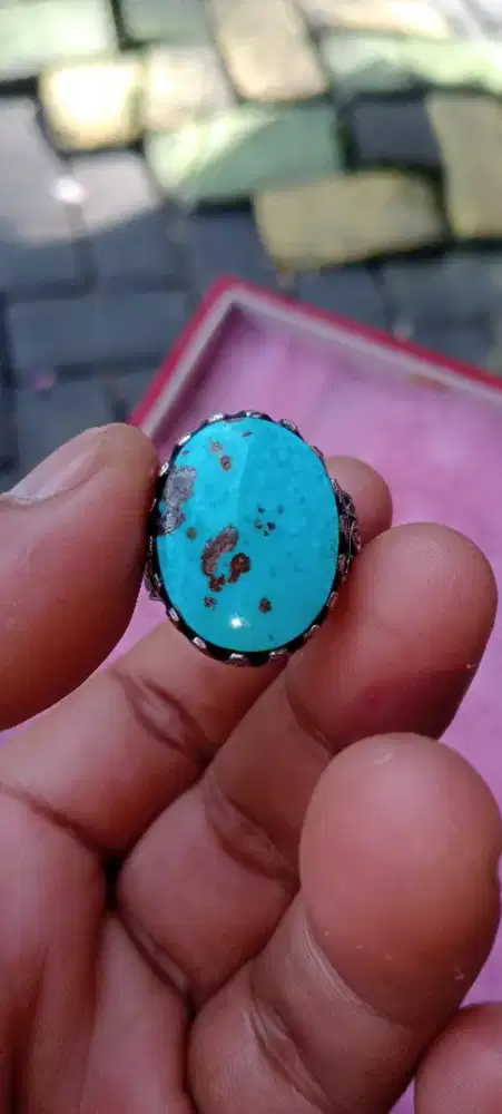 Cincin pirus biru fancy