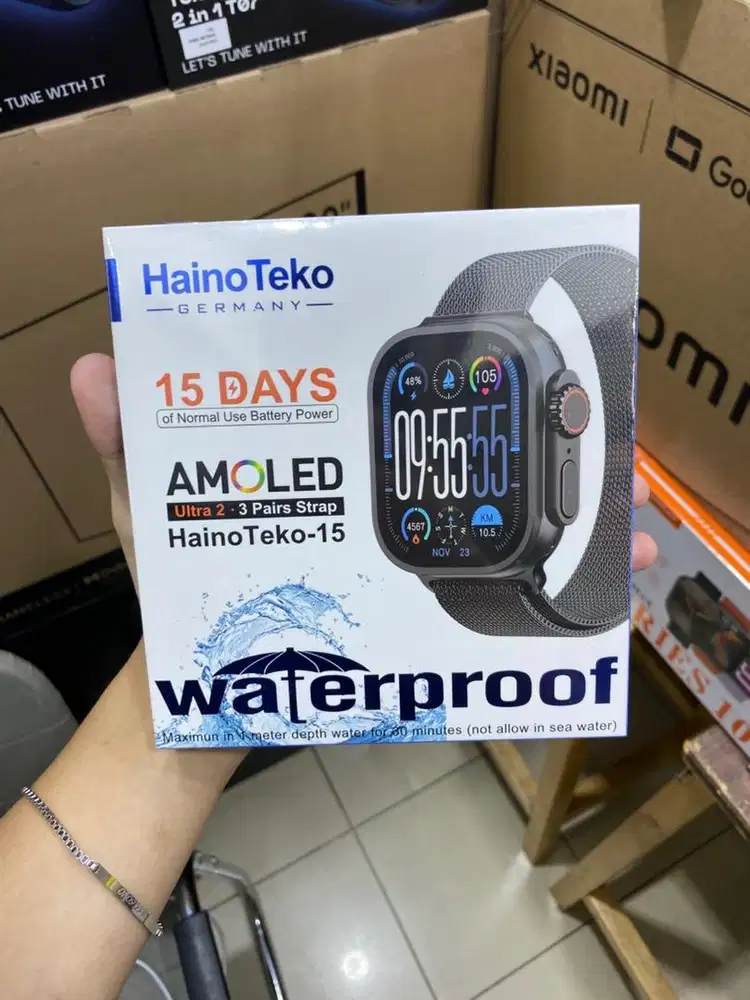 Haino Teko-17  Germany Amoled BT Call 3-Pairs Strap WaterProof
