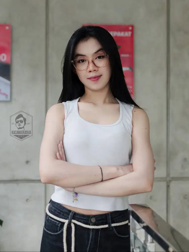 Kacamata Jogja - Kacamata Cat Eye Minimalis - Janitra 01