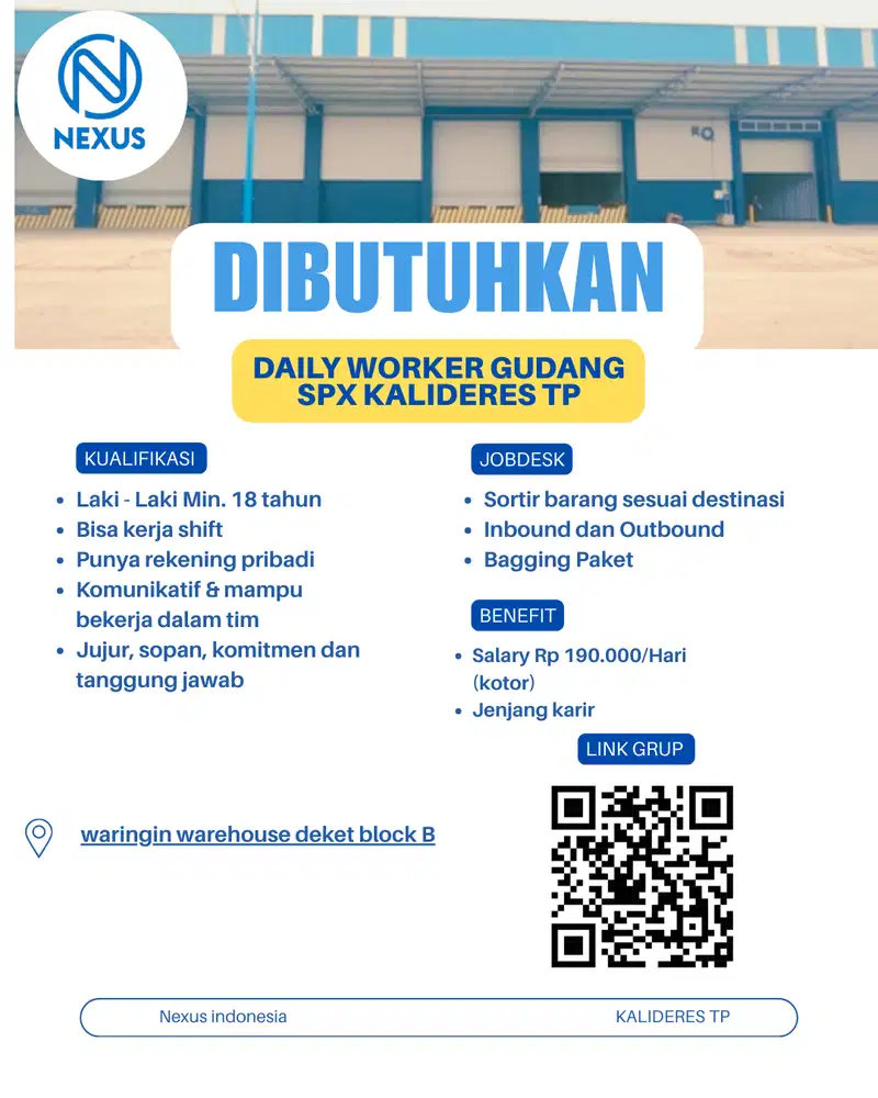 LOWONGAN KERJA KALIDERES TP