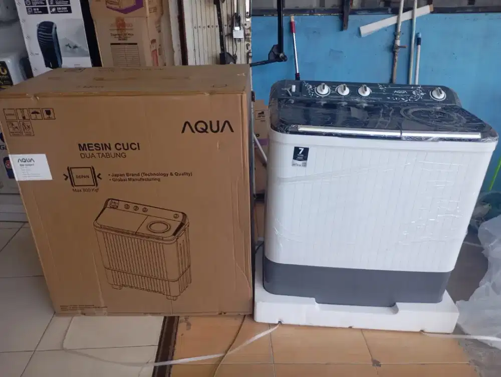 Mesin cuci 2 tabung 10kg AQUA QW-1030 HT