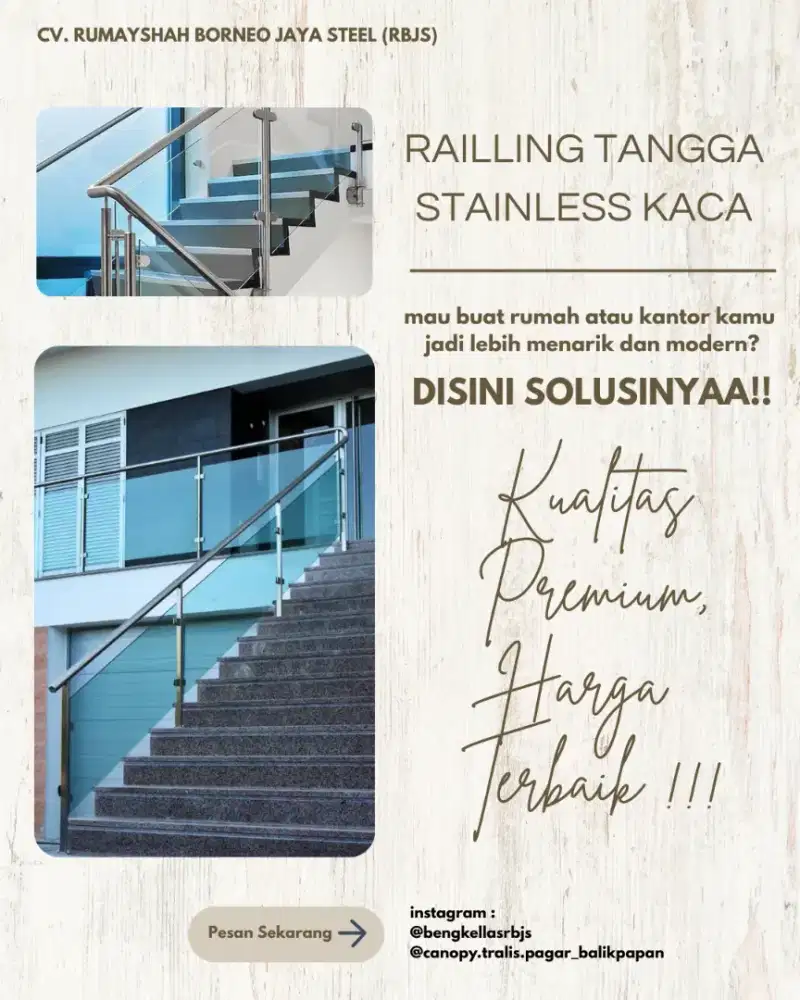 RAILLING TANGGA TERMURAH!!!
