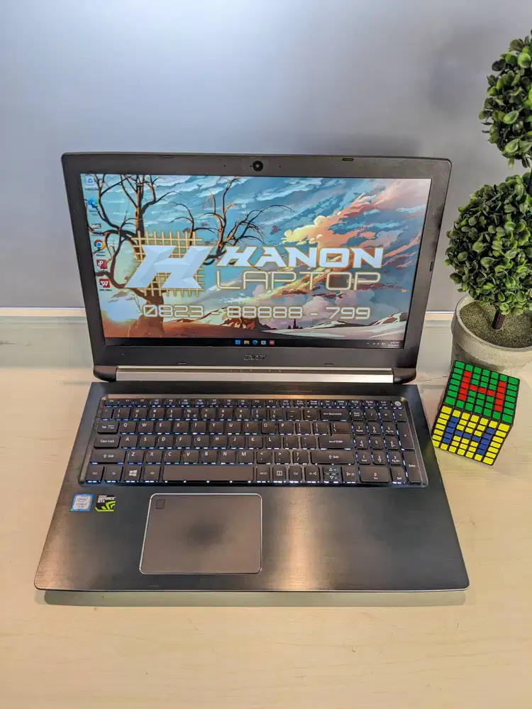 Acer Aspire A715-71G Gaming Desain Core i7-7700HQ Nvidia GTX 1050 FHD