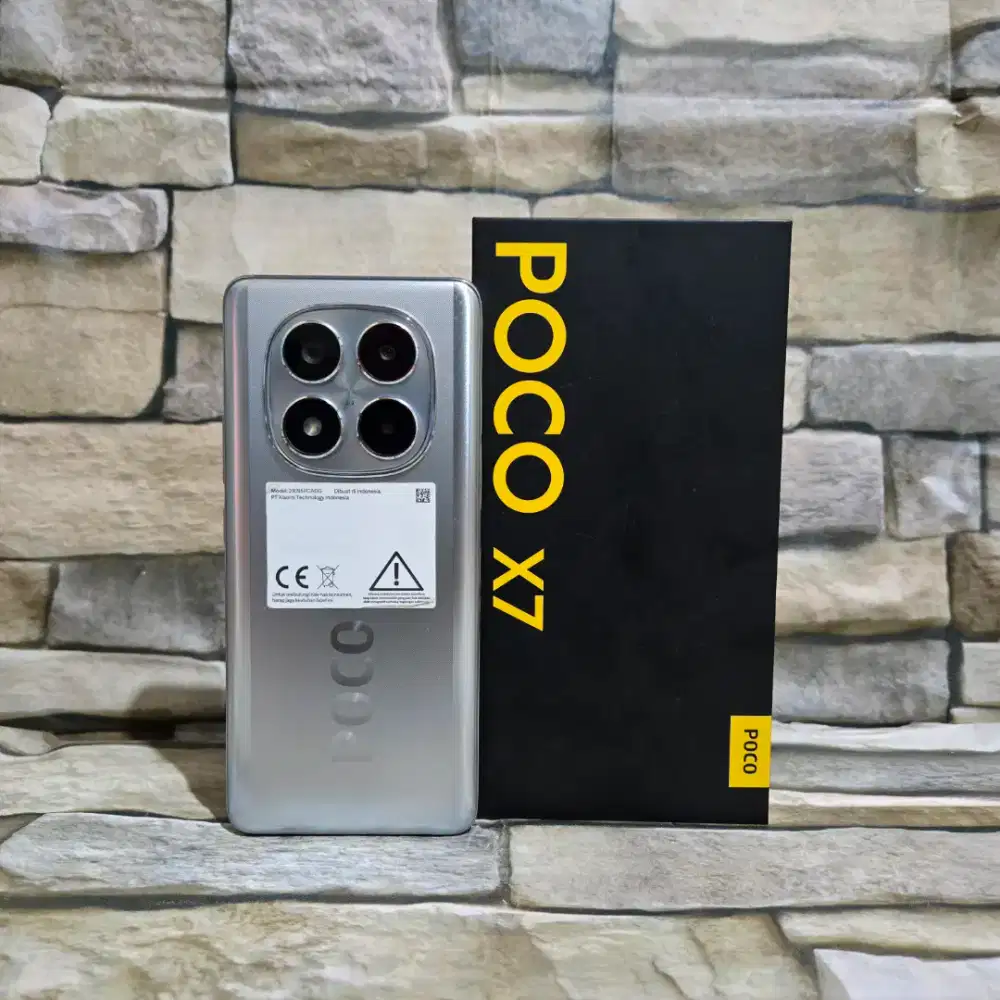 Poco X7 8/256 Silver Fulset segel mulus 98% Garansi panjang