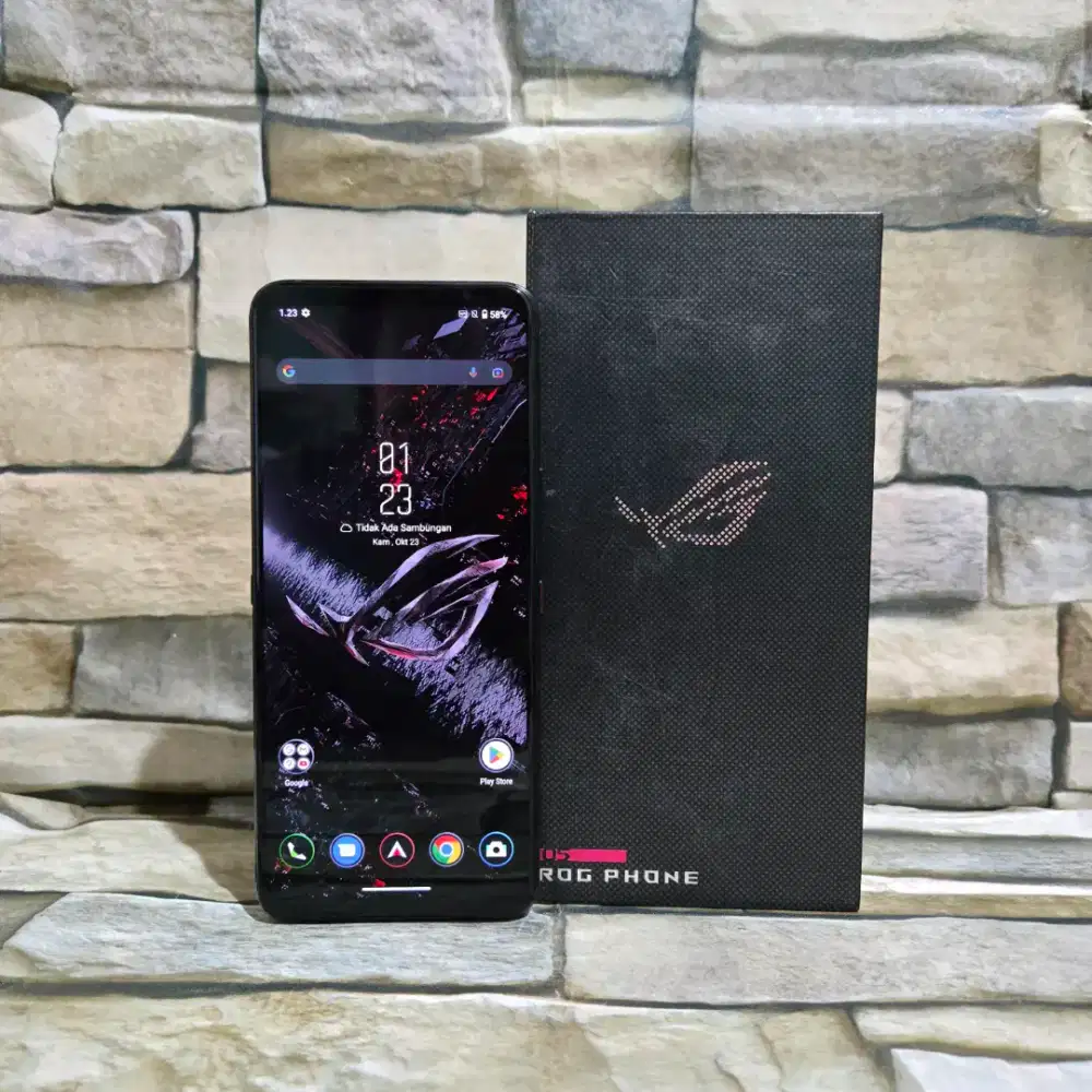 Asus Rog Phone 5 8/128 Kelengkapan Hp dan Dos aja,segel mulus 90%