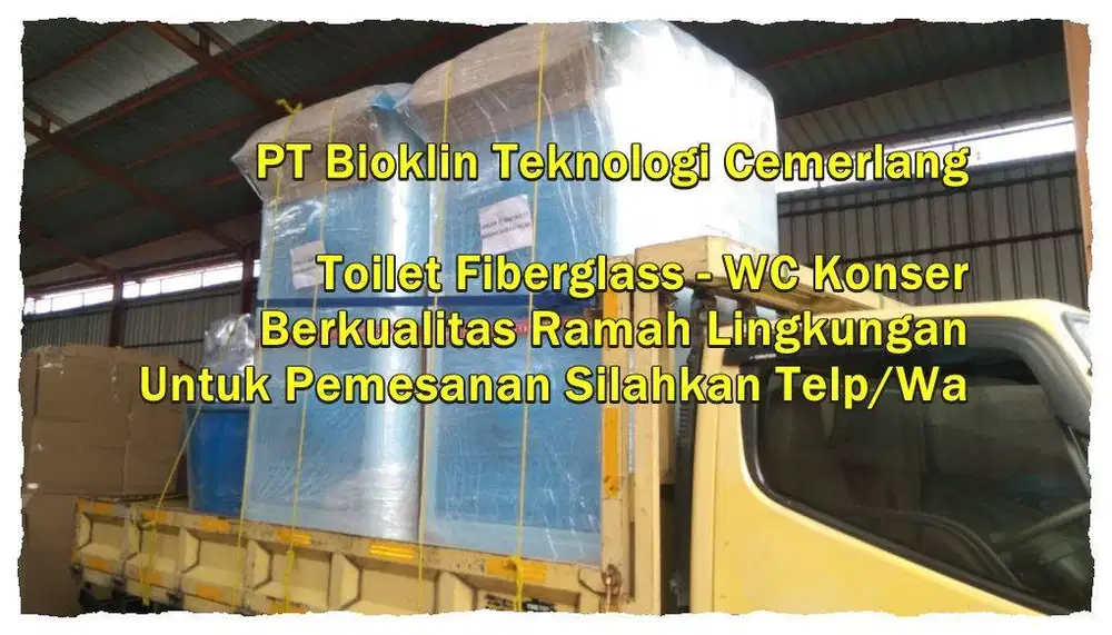 Toilet Outdoor, WC Portable, Toilet Modern Mudah Dipindahkan Ready Sto