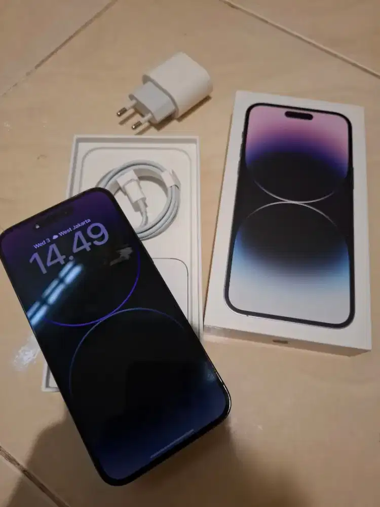 iPhone 14 Pro Max 128GB full set (free adaptor charge)