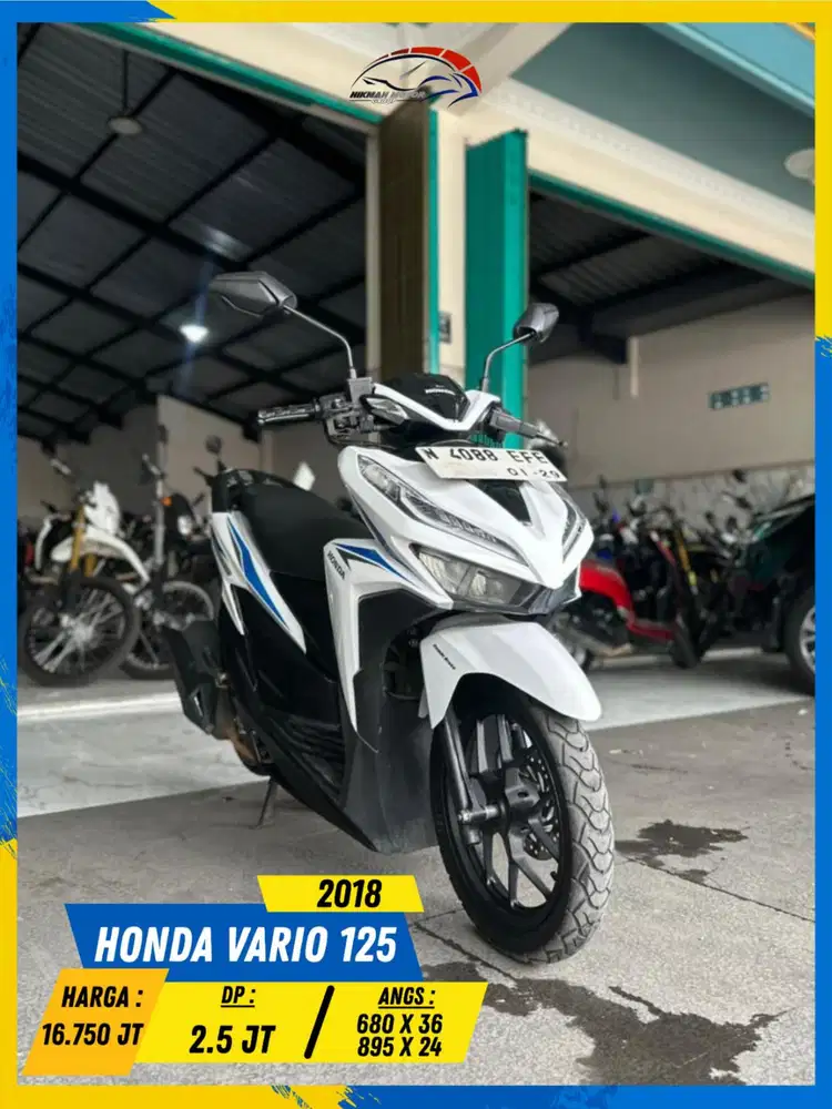 HONDA VARIO 125 2018 MESIN AMAN BOLOH HIKMAH MOTOR KEPUH MALANG