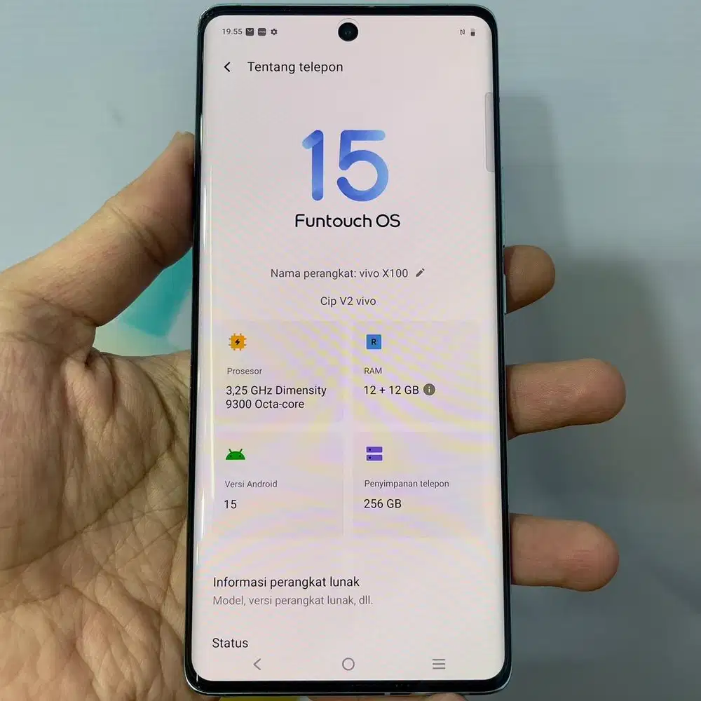 Vivo x100 ram 12 / 256 resmi fullset original