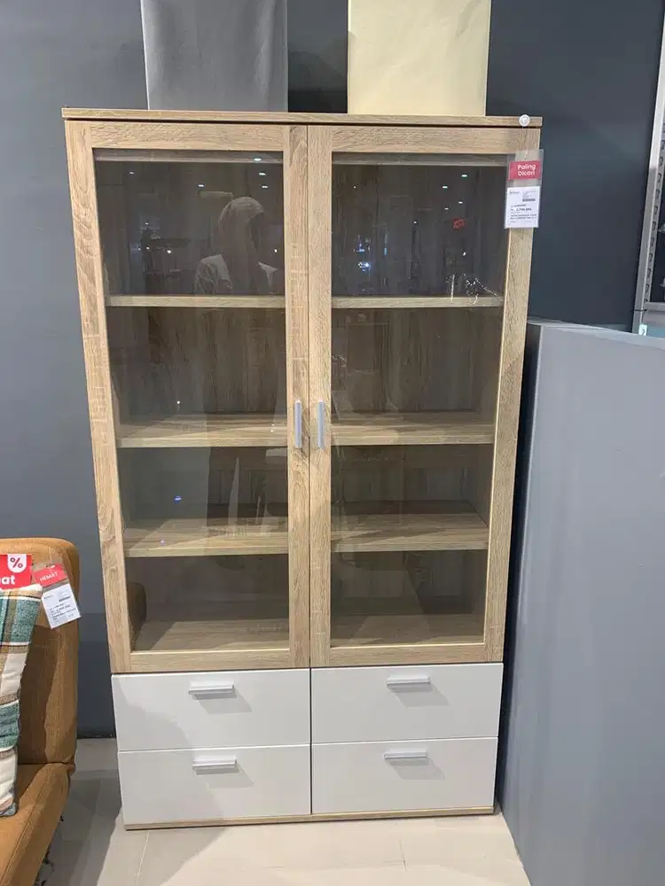 Thyme bookcase 2 doors