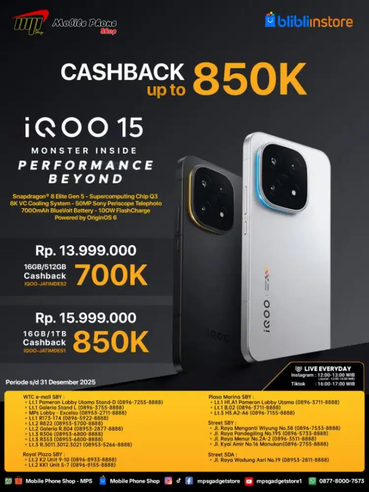 PRE ORDER IQOO 15