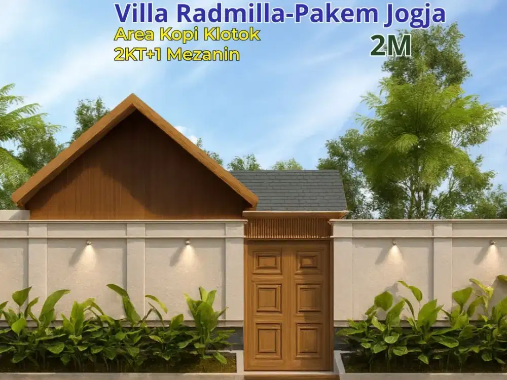 Villa Dijual SHM Umbulmartani Jogja, Fasilitas Lengkap 109m² Lingkungan Asri