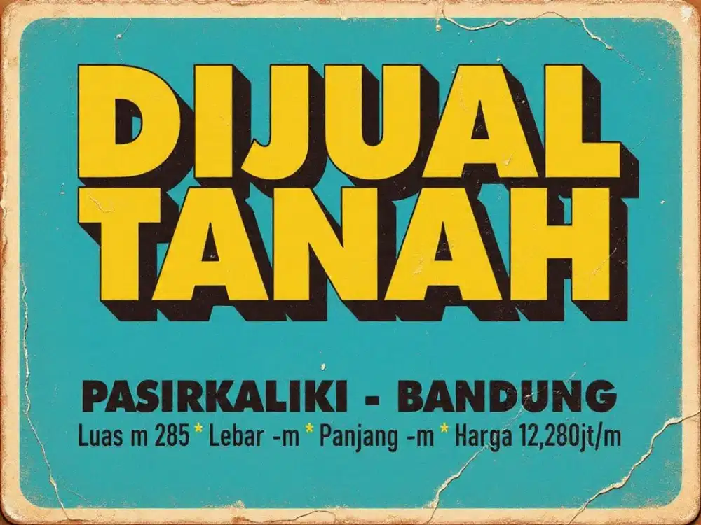 JUAL TANAH MURAH AREA, CICENDO, PASIRKALIKI, KEBON KAWUNG, PAJAJARAN, BANDUNG