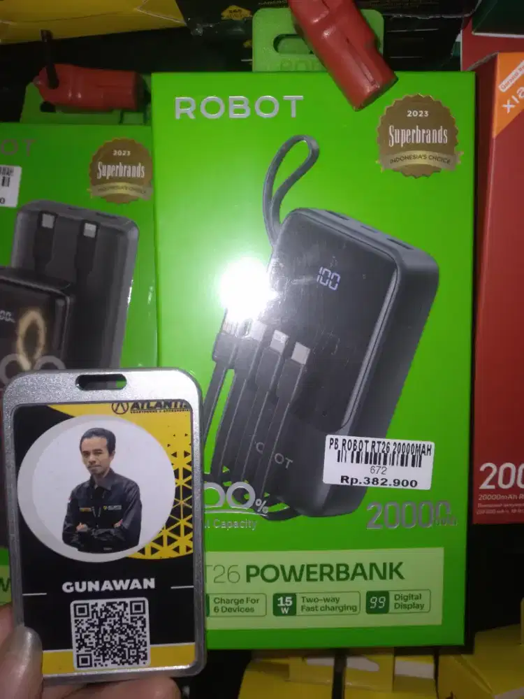 Power bank ROBOT RT26 ATLANTIS DAHSYAT