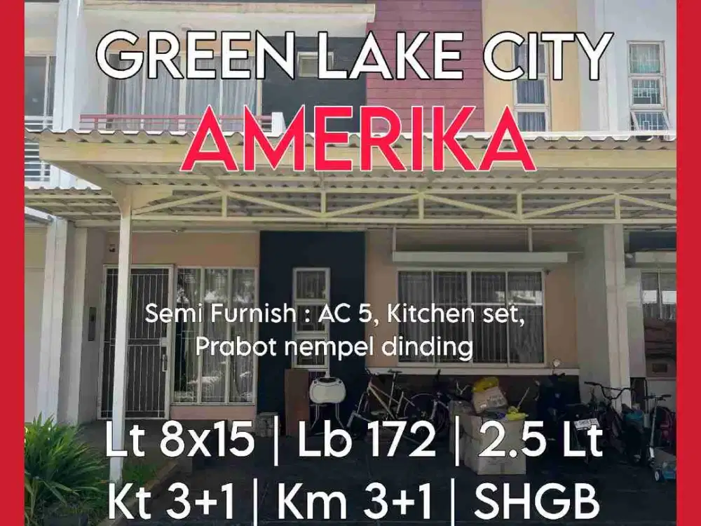 Wilson Rumah semi furnish uk 8x15 di green lake city