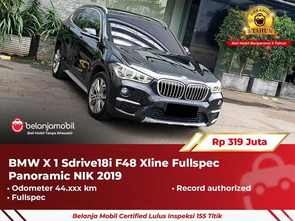 [ LOW KM ] BMW X1 Sdrive18i F48 Xline 2019 2020 Hitam