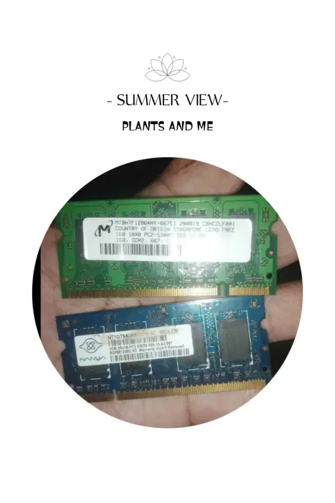 Ram Laptop 1GB Ddr2 x2